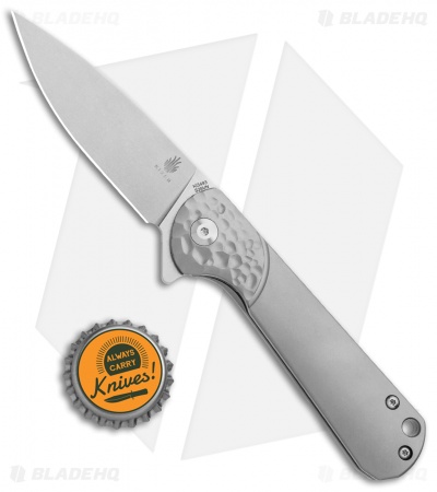 Kizer Envoy Frame Lock Knife Titanium (3" Stonewash) Ki3493