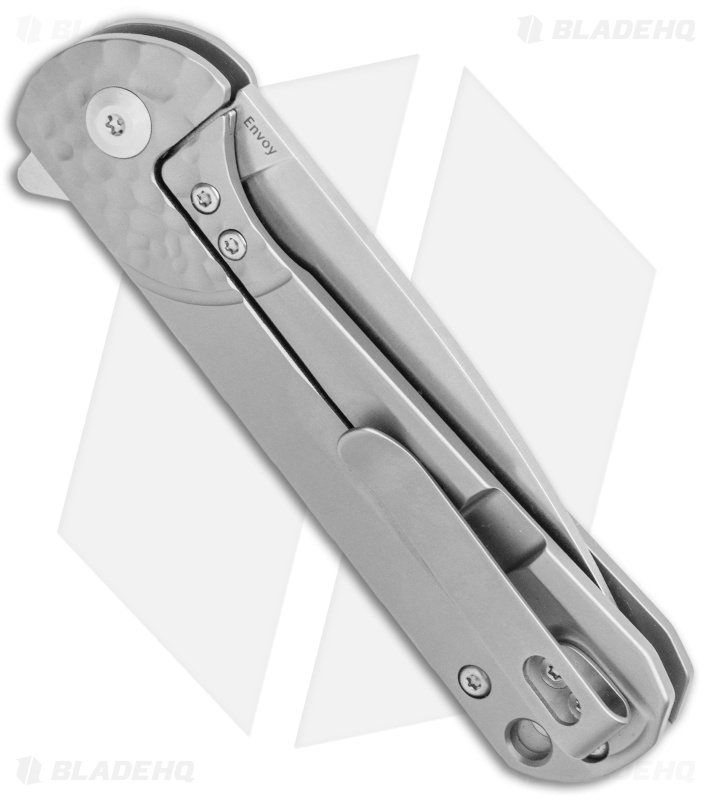 Kizer Envoy Frame Lock Knife Titanium (3" Stonewash) Ki3493