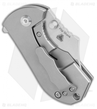 Kizer Flip Shank Frame Lock Knife Brown Micarta (Stonewash) Ki2521A2