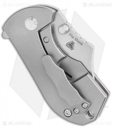 Kizer Flip Shank Frame Lock Knife Tan Micarta (2" Stonewash) Ki2521A3