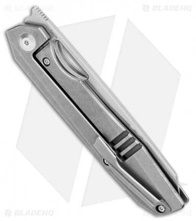 Kizer Genie Frame Lock Knife Titanium (3.4" Stonewash) Ki4545A1
