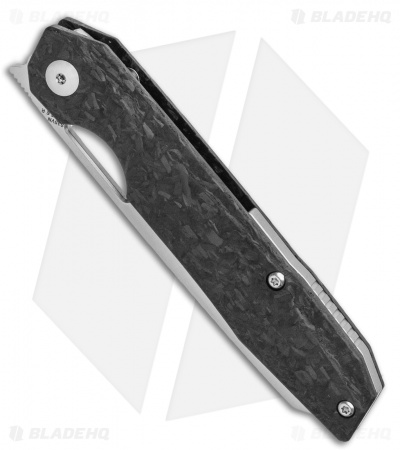 Kizer Genie Liner Lock Knife Carbon Fiber (3.40" Stonewash) Ki4545A2