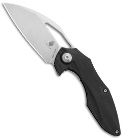 Kizer Isham Minitherium Flipper Knife Carbon Fiber (3" Stonewash) Ki3502