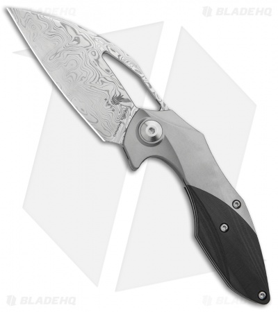 Kizer Minitherium Knife | Carbon Fiber Liner Lock | Vinland Damasteel