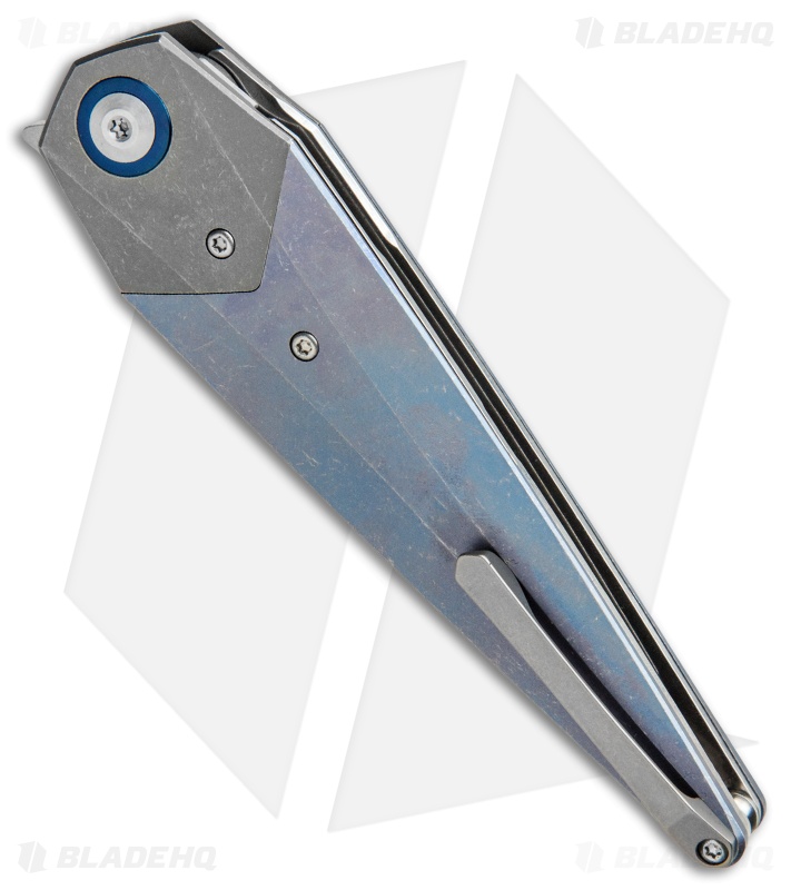 ソマリDGJW Kizer Isham Soze - Dagger Liner Lock Knife | Black + Blue