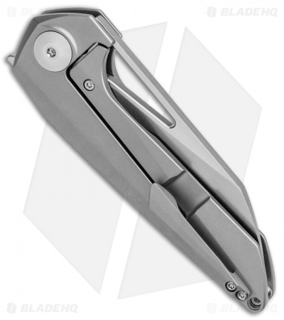 Kizer Isham Theta Frame Lock Knife Titanium (3.1" Stonewash) Ki4514