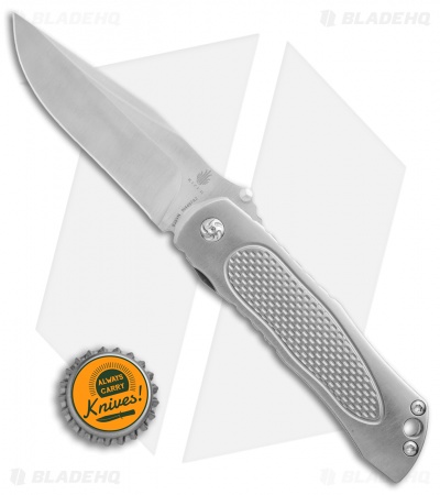 Kizer Jernigan Wakulla Clip Point Frame Lock Knife Ti (3..5" Satin) Ki4497A2