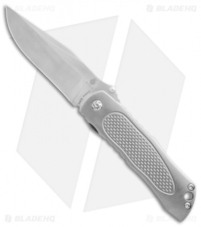 Kizer Jernigan Wakulla Clip Point Frame Lock Knife Ti (3..5" Satin) Ki4497A2