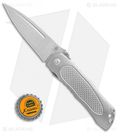 Kizer Jernigan Wakulla Spear Point Frame Lock Knife Ti (3.5" Satin) Ki4497A1