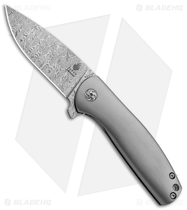 Kizer Laconico Gemini | Titanium Frame Lock Knife | Vinland Damasteel
