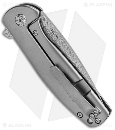 Kizer Laconico Gemini Frame Lock Knife (2.9" Odin Heim Damasteel) Ki2471D1