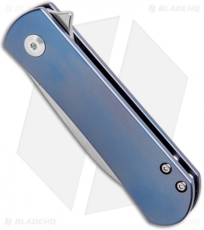 Kizer Laconico Yorkie Frame Lock Knife Blue Ti (2.57" Stonewash) Ki3525A2