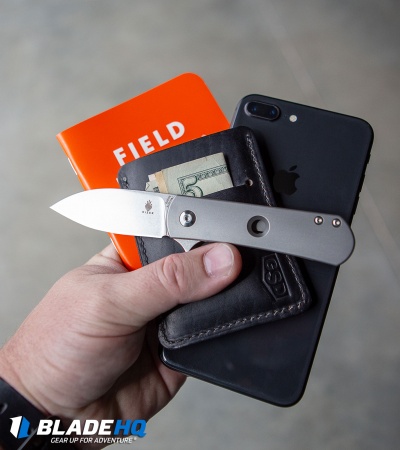Kizer Laconico Yorkie Frame Lock Flipper Knife Hole Titanium (2.57" SW) Ki3525A1