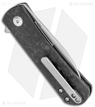 Kizer Laconico Yorkie Liner Lock Knife Shred CF (2.5" Stonewash) Exclusive