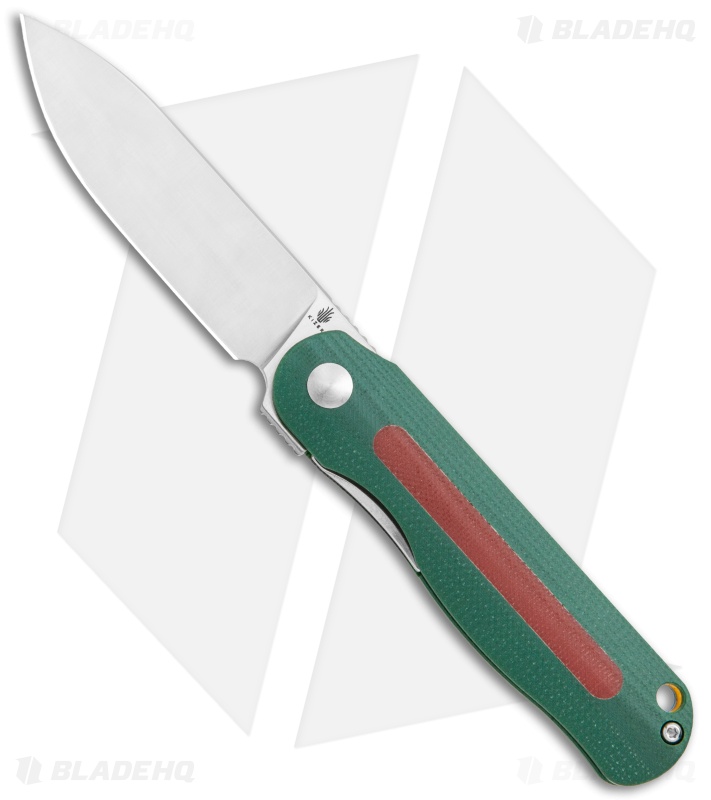 Kizer Lätt Vind Mini | Liner Lock Knife | Green/Red G-10 | Blade HQ