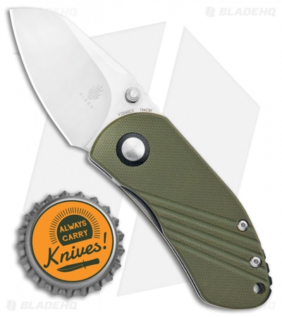 Kizer Lundquist Contrail Liner Lock Knife OD Green G-10 (2.125" Satin) V2540C2