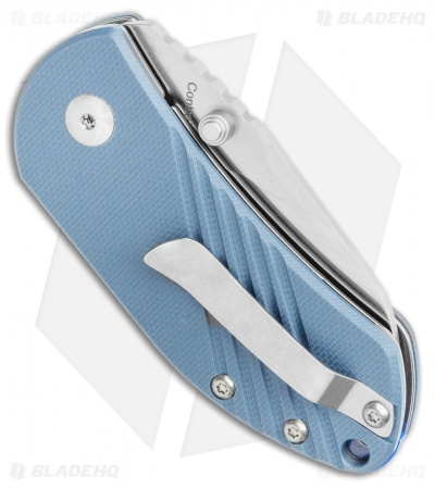Kizer Lundquist Contrail Liner Lock Knife Blue G-10 (2" Satin) V2540C3
