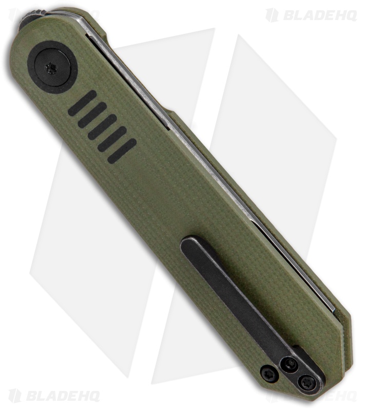 Kizer Lundquist De L'Orme Liner Lock Knife Green G-10 (2.9" Black SW)