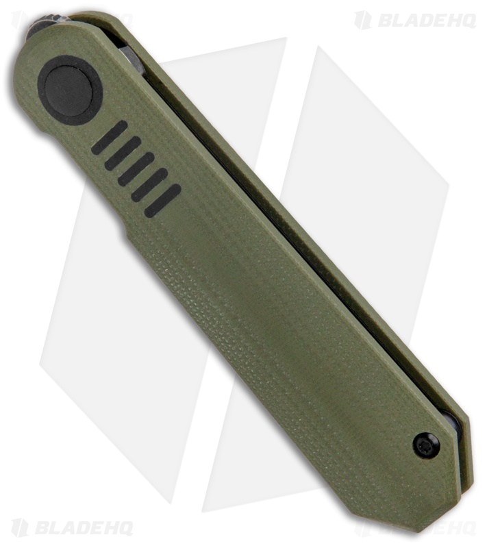 Kizer Lundquist De L'Orme Liner Lock Knife Green G-10 (2.9" Black SW)