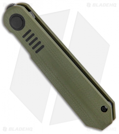 Kizer Lundquist De L'Orme Liner Lock Knife Green G-10 (2.9" Black SW)