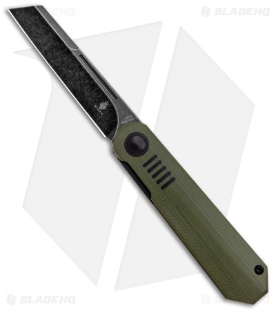 Kizer Lundquist De L'Orme Liner Lock Knife Green G-10 (2.9" Black SW)