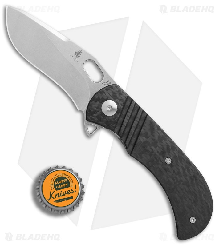Kizer MV Desert Dog Liner Lock Knife Carbon Fiber (3.1" Satin) Ki4496