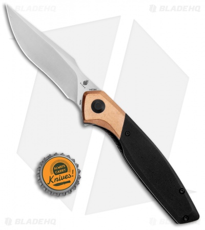 Kizer Manganas Grazioso Liner Lock Knife Black G-10/Copper (3.4" Satin)