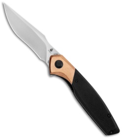 Kizer Manganas Grazioso Liner Lock Knife Black G-10/Copper (3.4" Satin)