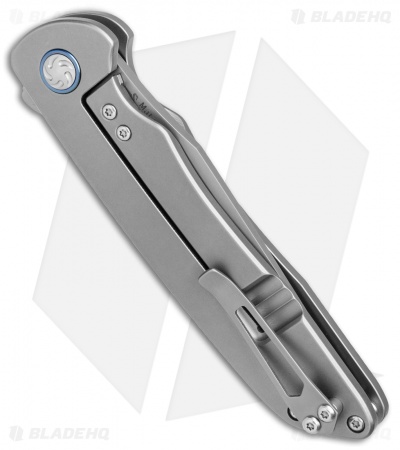 Kizer Nick Swan Matanzas Recurve Frame Lock Knife Ti/CF (3.4" BB) Ki4510A2
