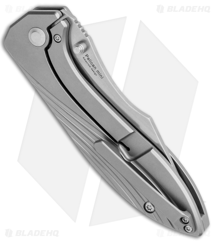 Kizer Pelican Mini Frame Lock Knife Titanium (3.37
