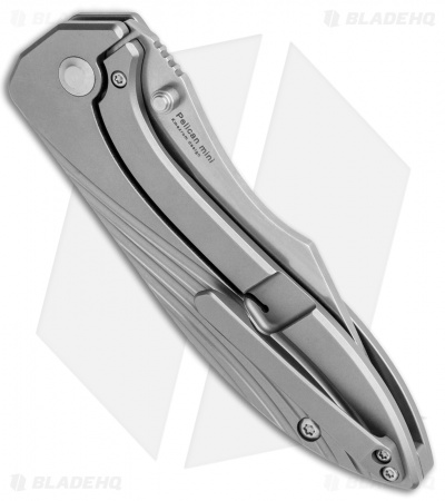  Kizer Pelican Mini Frame Lock Knife Titanium (3.37" Stonewash) Ki4548
