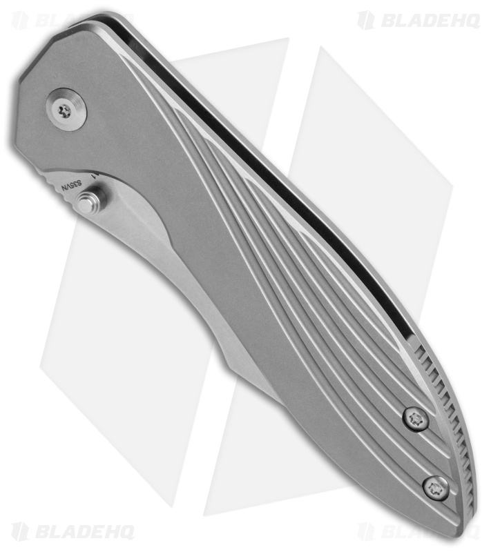  Kizer Pelican Mini Frame Lock Knife Titanium (3.37" Stonewash) Ki4548