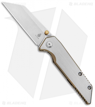 Kizer Pinkerton Fire Ant Frame Lock Knife Titanium (2.75" Stonewash) Ki2535A2