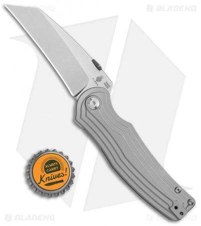Kizer Pinkerton Inversion Frame Lock Knife Titanium (3.28" Stonewash) Ki4532