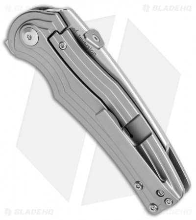 Kizer Pinkerton Inversion Frame Lock Knife Titanium (3.28" Stonewash) Ki4532