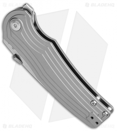 Kizer Pinkerton Inversion Frame Lock Knife Titanium (3.28" Stonewash) Ki4532