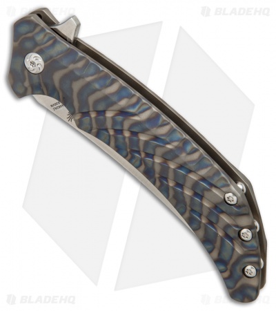 Kizer Pinkerton Nomad Flipper Knife Flamed Titanium (3.75" Satin) Ki4482A2