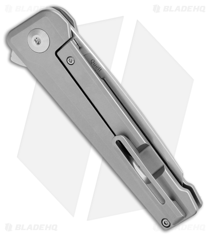 Kizer Quell Frame Lock Knife Titanium (3.125" Stonewash) Ki4530