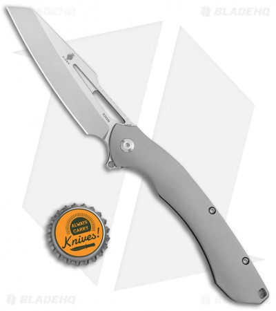 Kizer Raja Frame Lock Knife Titanium (3.74" Stonewash) Ki4537