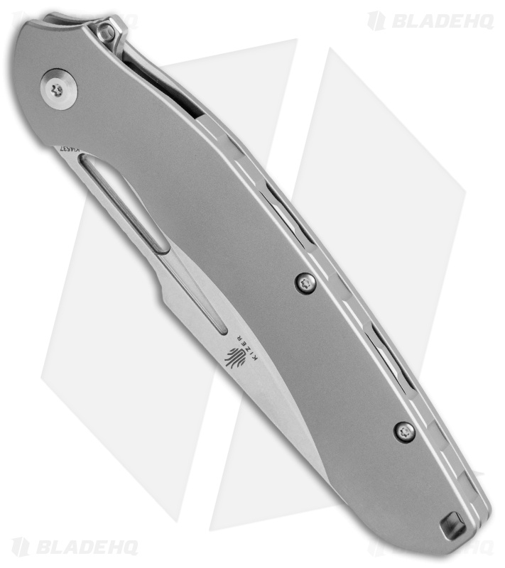 Kizer Raja Frame Lock Knife Titanium (3.74" Stonewash) Ki4537