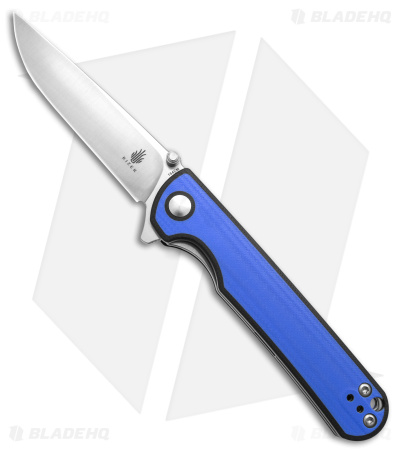 小川  AIRE Kizer Rapids | Liner Lock Knife | Blue G-10 | V3594FC1