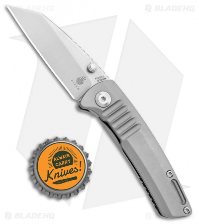 Kizer Shard Frame Lock Knife Titanium (2.25" Stonewash) Ki2531