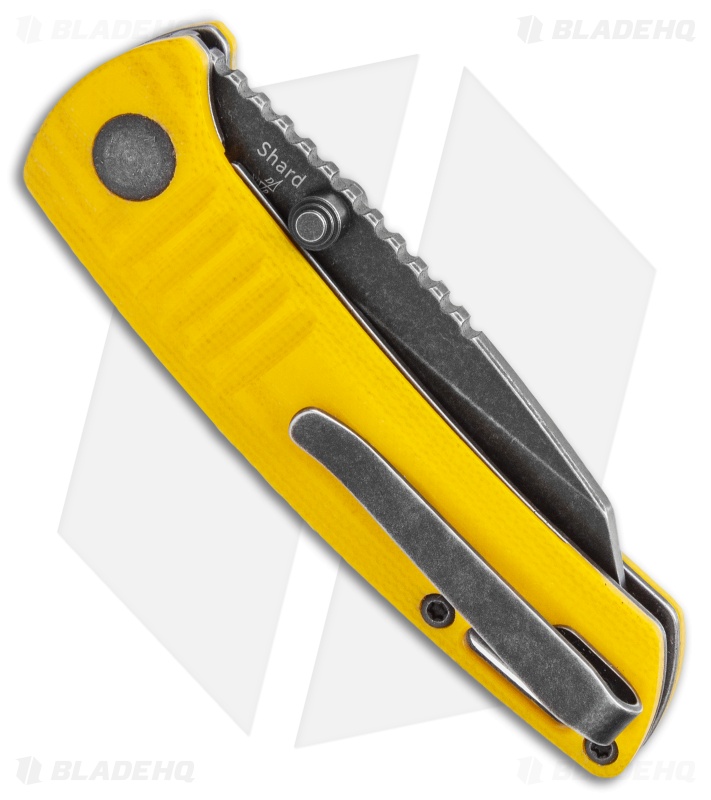 Kizer Shard Liner Lock Knife Yellow G-10 (2.25" Black SW) V2531N1