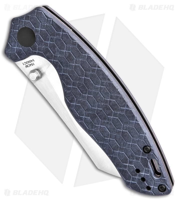 Kizer Azo Towser K Liner Lock Knife Blue Richlite (3.5" Satin)
