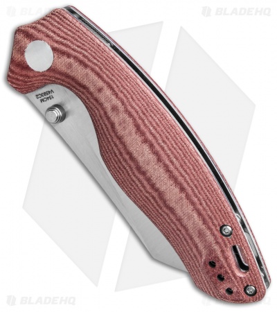 Kizer Azo Towser K Liner Lock Knife Red Richlite (3.5" Satin)