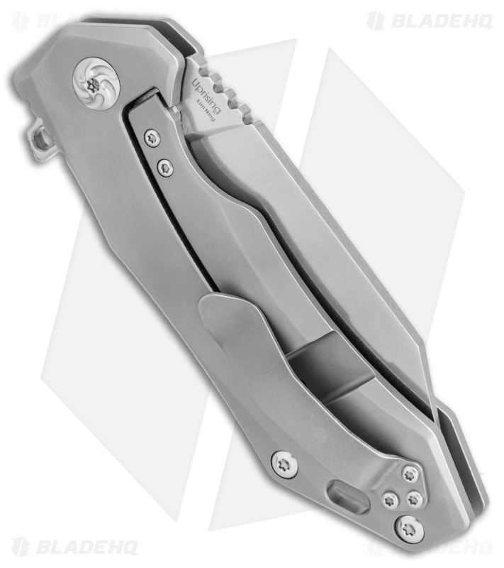 Kizer Uprising Wharncliffe Frame Lock Knife Titanium (3.6" Satin) Ki4491A2