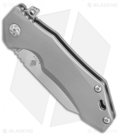 Kizer Uprising Wharncliffe Frame Lock Knife Titanium (3.6" Satin) Ki4491A2