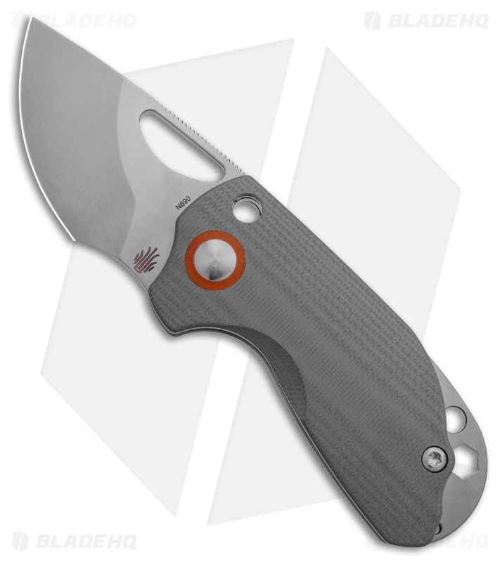 Kizer Vangard Yue/Azo Catshark Folding Knife Gray G-10 (2" SW) V2561-A