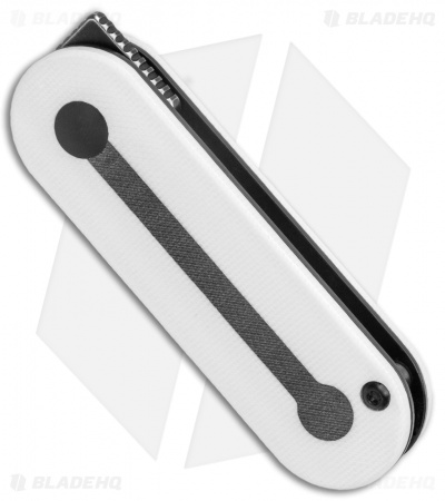 Kizer Azo/Liz Mini Bay Detent Slip Joint Knife White/ Black (1.9" Satin)