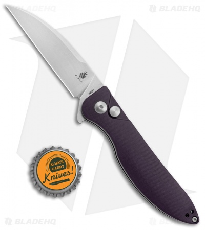 Kizer Vanguard Swaggs Swayback Knife Purple G-10 (3" Stonewash) V3566N1 